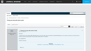 
                            6. Timing out only with active mods - Unreal Engine Forums