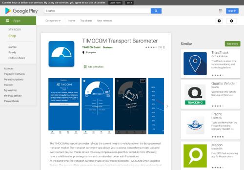 
                            7. TIMOCOM Transportbarometer – Apper på Google Play