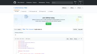 
                            5. Timr/Login.aspx.cs at master · adrianmarinica/Timr · GitHub