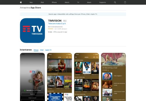 
                            11. TIMVISION su App Store - iTunes - Apple