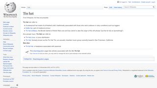 
                            4. Tin hat - Wikipedia