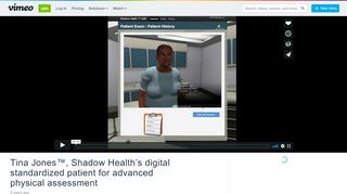 
                            5. Tina Jones™, Shadow Health's digital standardized patient for ...