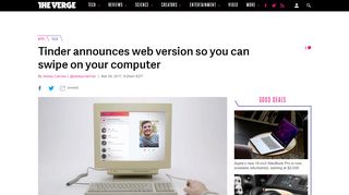 
                            7. Tinder announces web version so you can swipe on your computer ...
