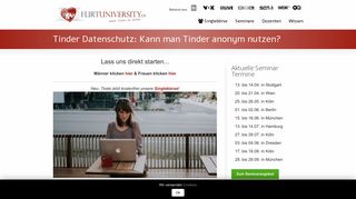
                            2. Tinder Datenschutz: Kann man Tinder anonym nutzen? - Flirt University