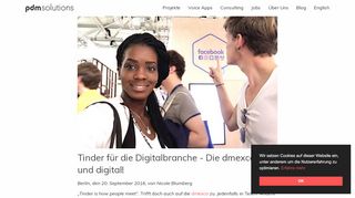 
                            13. Tinder für die Digitalbranche - Die dmexco heiß und digital!