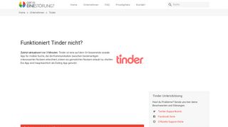 
                            7. Tinder ist ausgefallen oder funktioniert nicht ? Aktuelle App Probleme ...