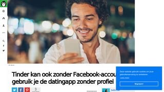 
                            5. Tinder kan ook zonder Facebook-account: zo gebruik je de datingapp ...