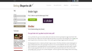 
                            7. tinder login | Dating-Eksperter.dk