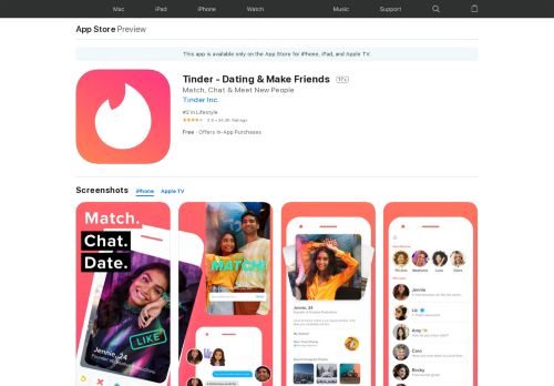 
                            9. Tinder on the App Store - iTunes - Apple