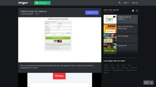 
                            12. TINDER SCAM. BE CAREFUL! - Album on Imgur