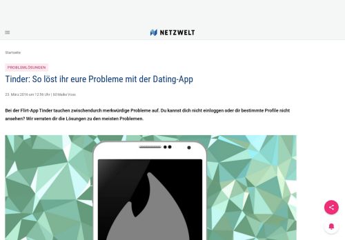 
                            5. Tinder: So löst ihr eure Probleme mit der Dating-App - NETZWELT