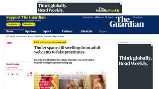 
                            4. Tinder spam still swelling: from adult webcams to fake prostitutes ...