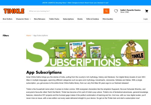 
                            4. Tinkle Magazine Subscriptions — Tinkle Online Store
