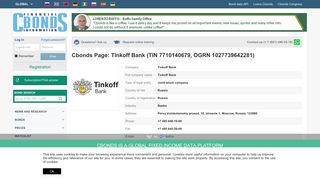 
                            10. Tinkoff Bank (TIN 7710140679, OGRN 1027739642281) - Cbonds