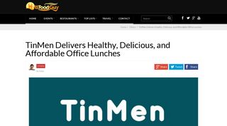 
                            3. TinMen - Office Lunch Delivery Service - Hyderabad