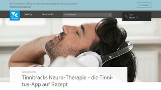 
                            4. Tinnitracks Neuro-Therapie - die Tinnitus-App | Die Techniker