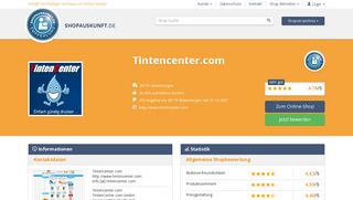 
                            6. Tintencenter.com: Erfahrungen, Bewertungen, Meinungen