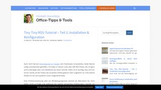 
                            8. Tiny Tiny RSS-Tutorial – Teil 1: Installation & Konfiguration › Office ...