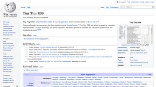 
                            12. Tiny Tiny RSS - Wikipedia