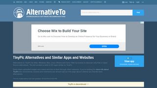 
                            8. TinyPic Alternatives and Similar Apps and Websites - AlternativeTo.net