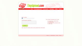 
                            5. TinyUpload.com - best file hosting solution, with no limits, totaly free