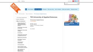 
                            6. TIO University of Applied Sciences — Study in Holland