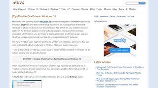 
                            13. [Tip] Disable OneDrive in Windows 10 - AskVG