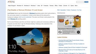 
                            12. [Tip] Disable or Remove Windows 10 Lock Screen - AskVG