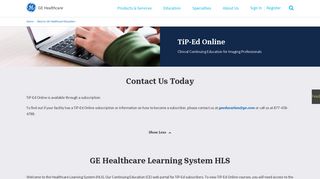 
                            3. TiP Ed Online | GE Healthcare