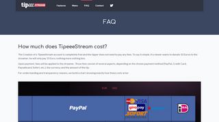 
                            6. TipeeeStream - FAQ - Frequently Asked Questions