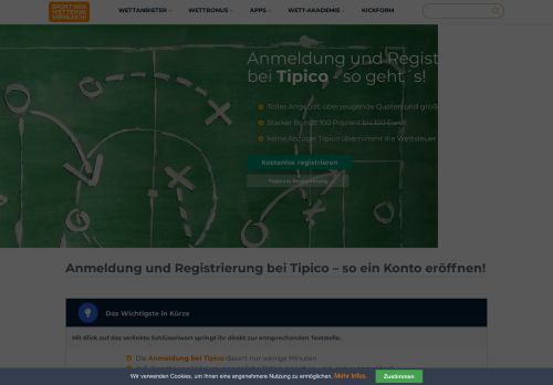 
                            8. Tipico anmelden & registrieren - so ein Konto eröffnen!