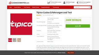 
                            11. Tipico Casino Erfahrungen 2019 | 200€ + 100 Freispiele + 25 FS gratis