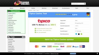 
                            7. Tipico Casino online im Test 2019: Bis zu 100 € Bonus!