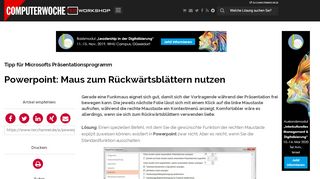 
                            13. Tipp für Microsofts Präsentationsprogramm: Powerpoint: Maus zum ...