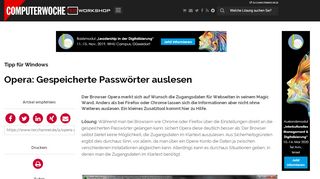 
                            10. Tipp für Windows: Opera: Gespeicherte Passwörter auslesen ...