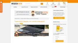 
                            12. Tippek-trükkök: Segítség, nem működik a billentyűzet! - Laptopszaki.hu