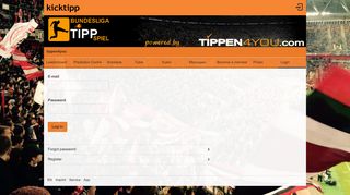 
                            9. tippen4you Prediction game - Login | kicktipp