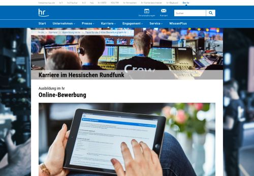 
                            1. Tipps für die Online-Bewerbung beim hr | hr.de | Ausbildung im hr