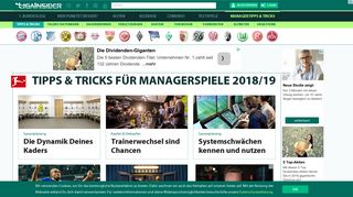 
                            11. Tipps & Tricks für Managerspiele 2018/19 | LigaInsider.de