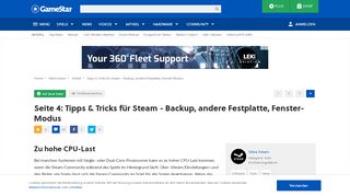 
                            13. Tipps & Tricks für Steam - Backup, andere Festplatte, Fenster-Modus ...