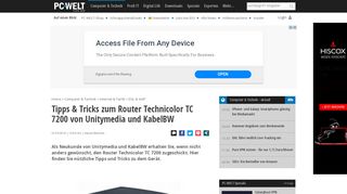 
                            11. Tipps & Tricks zum Router Technicolor TC 7200 von Unitymedia und ...