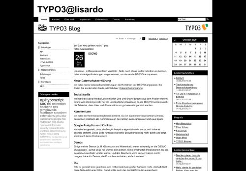 
                            7. Tipps - TYPO3, Webdesign, SEO: TYPO3 @ Lisardo EDV, Augsburg