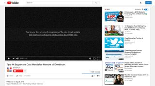 
                            12. Tips #3 Bagaimana Cara Mendaftar Member di IDwebhost - YouTube