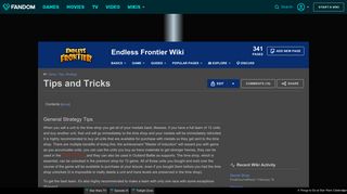 
                            8. Tips and Tricks | Endless Frontier Wikia | FANDOM powered by Wikia