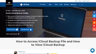 
                            11. Tips and Tricks for How to Access iCloud Backup Files- dr.fone