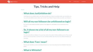 
                            12. Tips and Tricks for using JustUnfollow for Instagram and Twitter