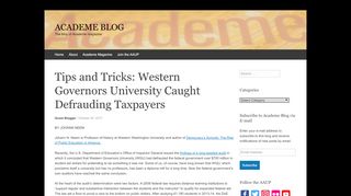 
                            6. Tips and Tricks: Western Governors University Caught Defrauding ...