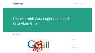 
                            7. Tips Android: Cara Login Lebih dari Satu Akun Gmail - Tosca Blog