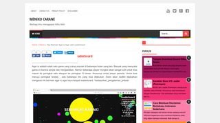 
                            8. Tips Bermain Agar.io Agar Jadi Leaderboard - Meniko Carane