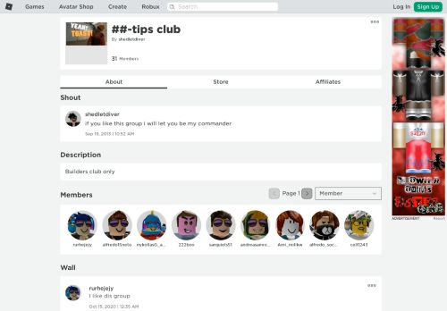 
                            8. ##-tips club - Roblox